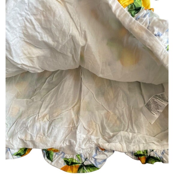 Janie and Jack Primrose Puff Sleeve Lemon Print Cotton Dress Size 3 Girls - Picture 5 of 9